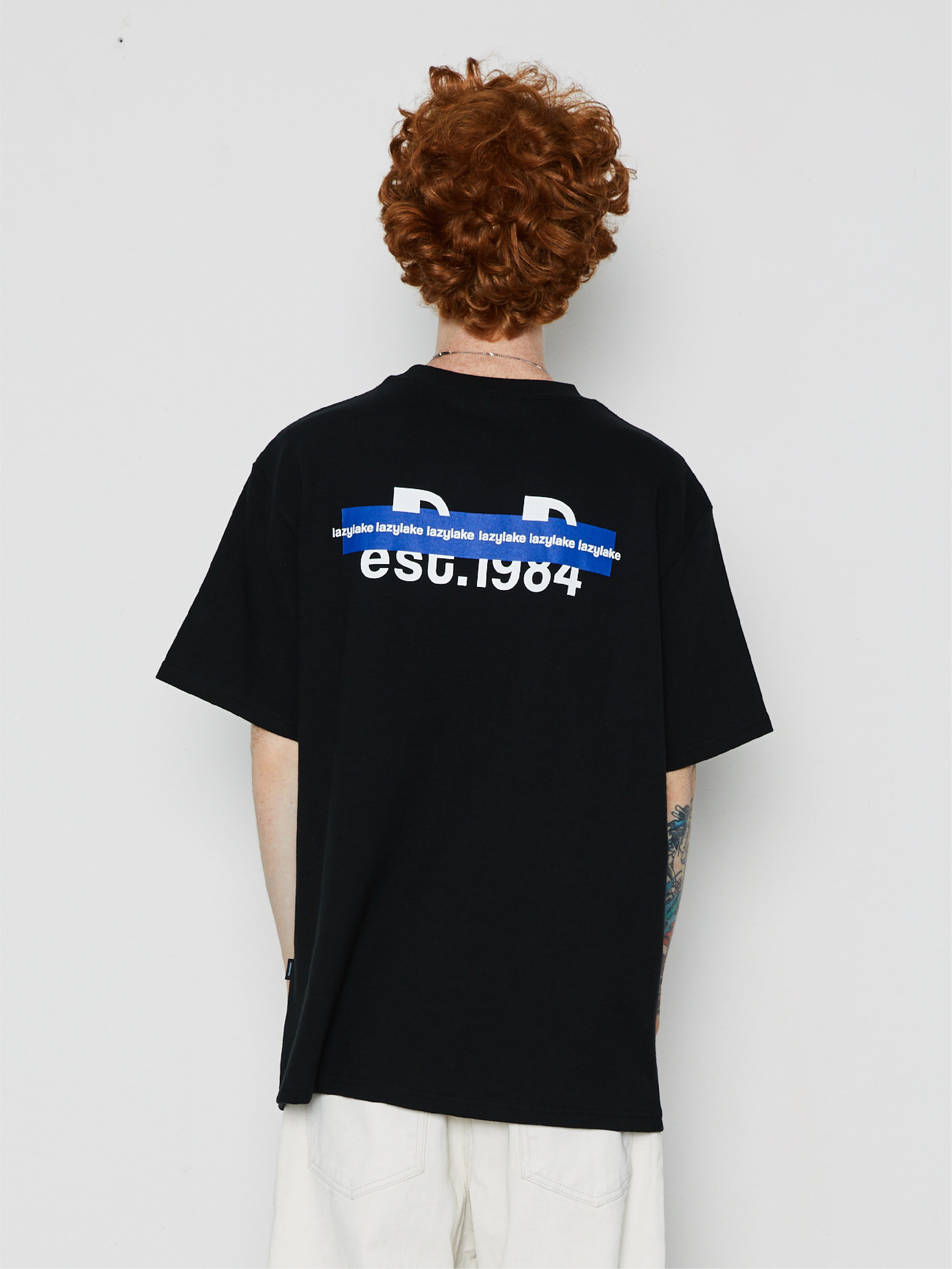유니섹스 이스트1984 이모지 티셔츠 블랙